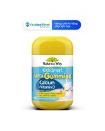 Kẹo dẻo bổ sung calci + vitamin D cho bé Nature's Way Vita Gummies Calcium  Vitamin D (Hộp 60 viên)