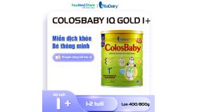 Sữa bột ColosBaby IQ gold 1+ VitaDairy giúp tăng cường miễn dịch hộp 400gr/800gr