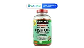 Dầu cá Kirkland Alaskan Fish Oil 1400 mg chai 230 viên hỗ trợ thị lực
