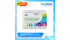 Viên uống Vitacap Mega We Care bổ sung vitamin tổng hợp và khoáng chất hỗ trợ nâng cao sức khỏe hộp 50 viên