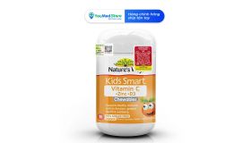 Viên nhai bổ sung Vitamin C + Zinc + D3 Nature’s Way Kids Smart Vitamin C + Zinc + D3 (Hộp 75 viên)