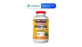 Viên uống dầu cá cải thiện tim mạch Kirkland Signature Fish Oil 1000 mg 400 viên
