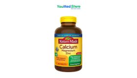 Viên uống Nature Made Calcium Magnesium Zinc With Vitamin D3 duy trì hệ xương khớp và tăng đề kháng lọ 300 viên