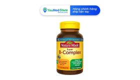 Viên uống Vitamin B Complex Nature Made chính hãng hỗ trợ tăng cường sức khỏe, giảm mệt mỏi lọ 140 viên của Mỹ