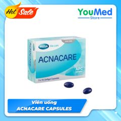 Viên uống Acnacare Capsules giảm tiết bã nhờn, hỗ trợ trị mụn (hộp 30 viên)