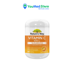 Viên nhai hỗ trợ bổ sung Vitamin C 500mg Nature’s Way 