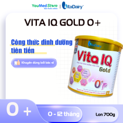 Sữa Vita IQ Gold 0+ VitaDairy hỗ trợ tăng cường miễn dịch và lợi khuẩn đường tiêu hóa hộp 700g
